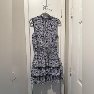 MSK Navy and White Floral Dress